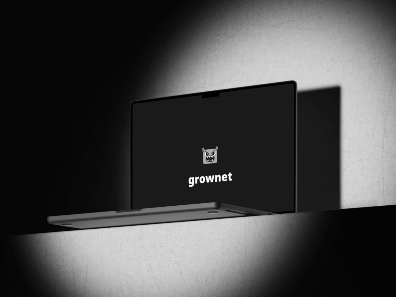 Grownet brand on screen